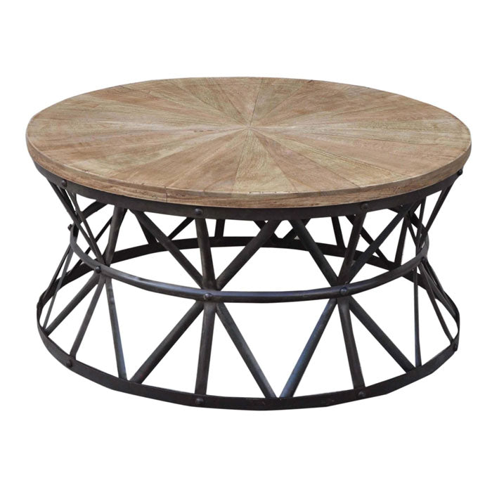 Cast Iron Round Coffee Table Handmade - Notbrand