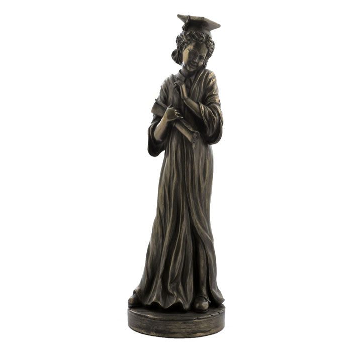 Girl Scholar Graduations Bronze Figurine - Notbrand