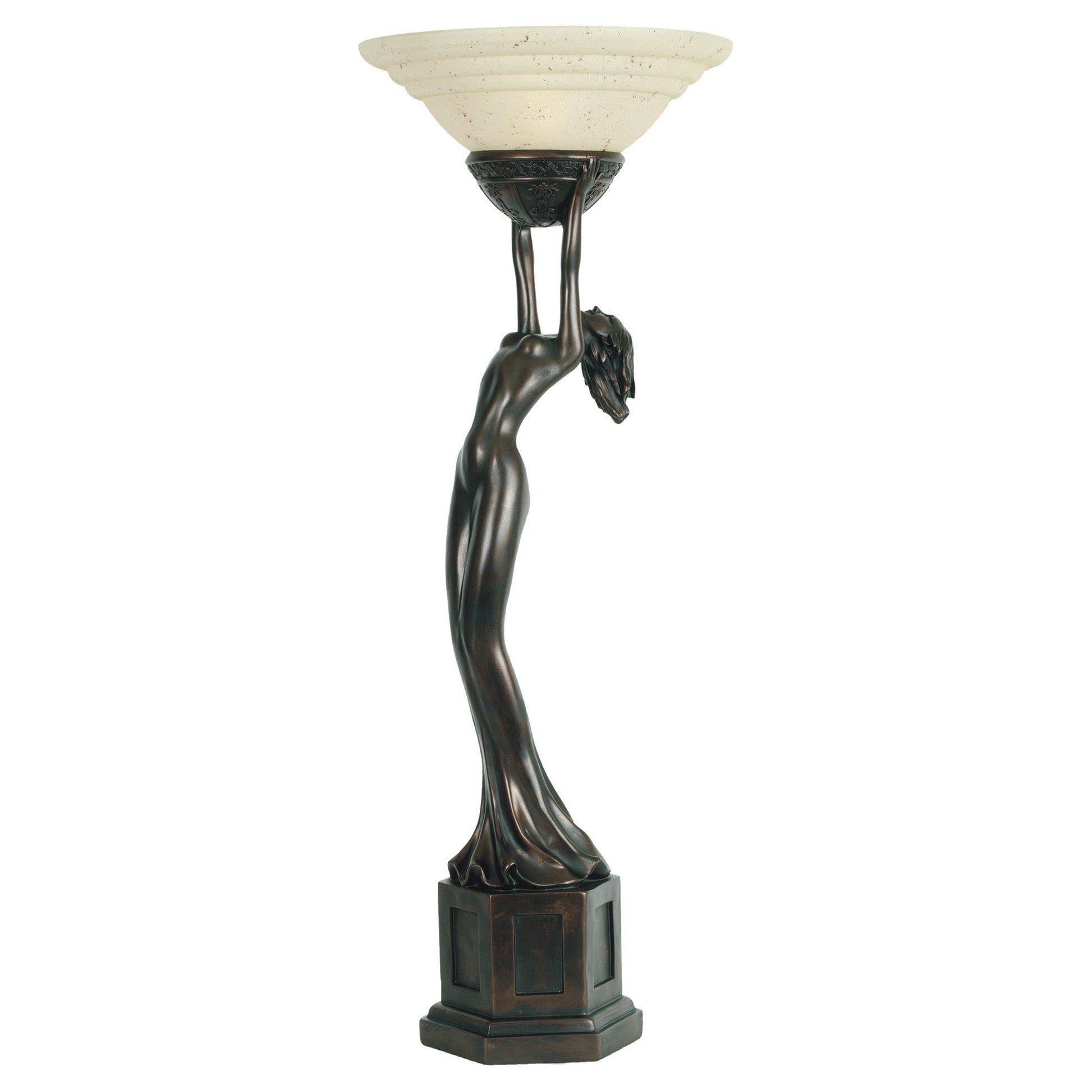 Minda Art Deco Lady Figurine Table Lamp - Serene Home Creation