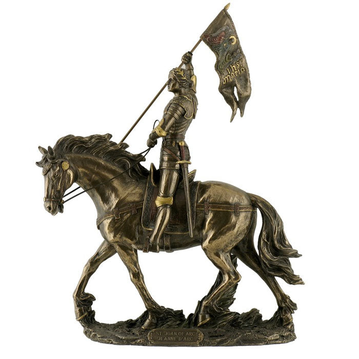 Saint Joan Of Arc Jeanne D'arc Bronze Figurine - Notbrand