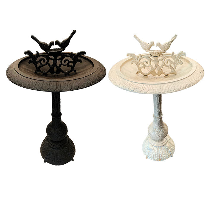 Twin Birds Cast Iron Bird Bath - Serene Home Creation