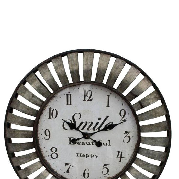 Viking Round Metal Clock - Serene Home Creation